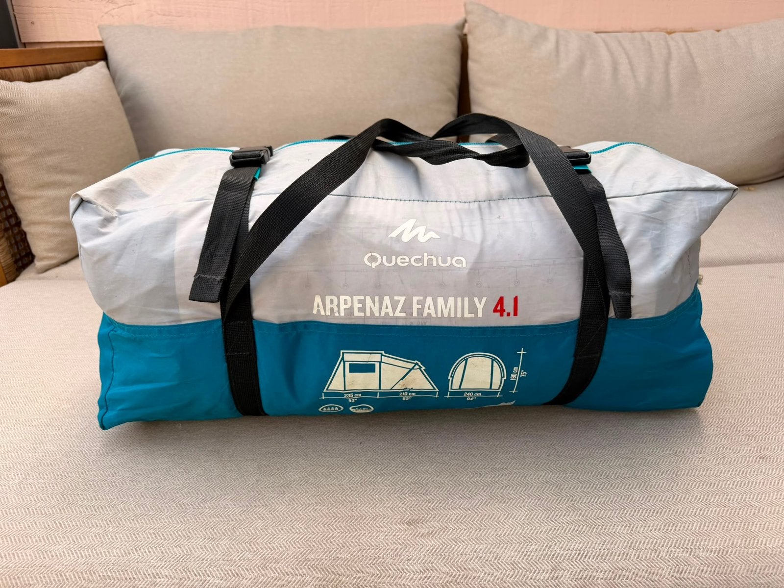 Quechua Arpenaz Family 4.1 Tent - Gebruikt, Ophalen, Gebruikt, Tot en met 4
