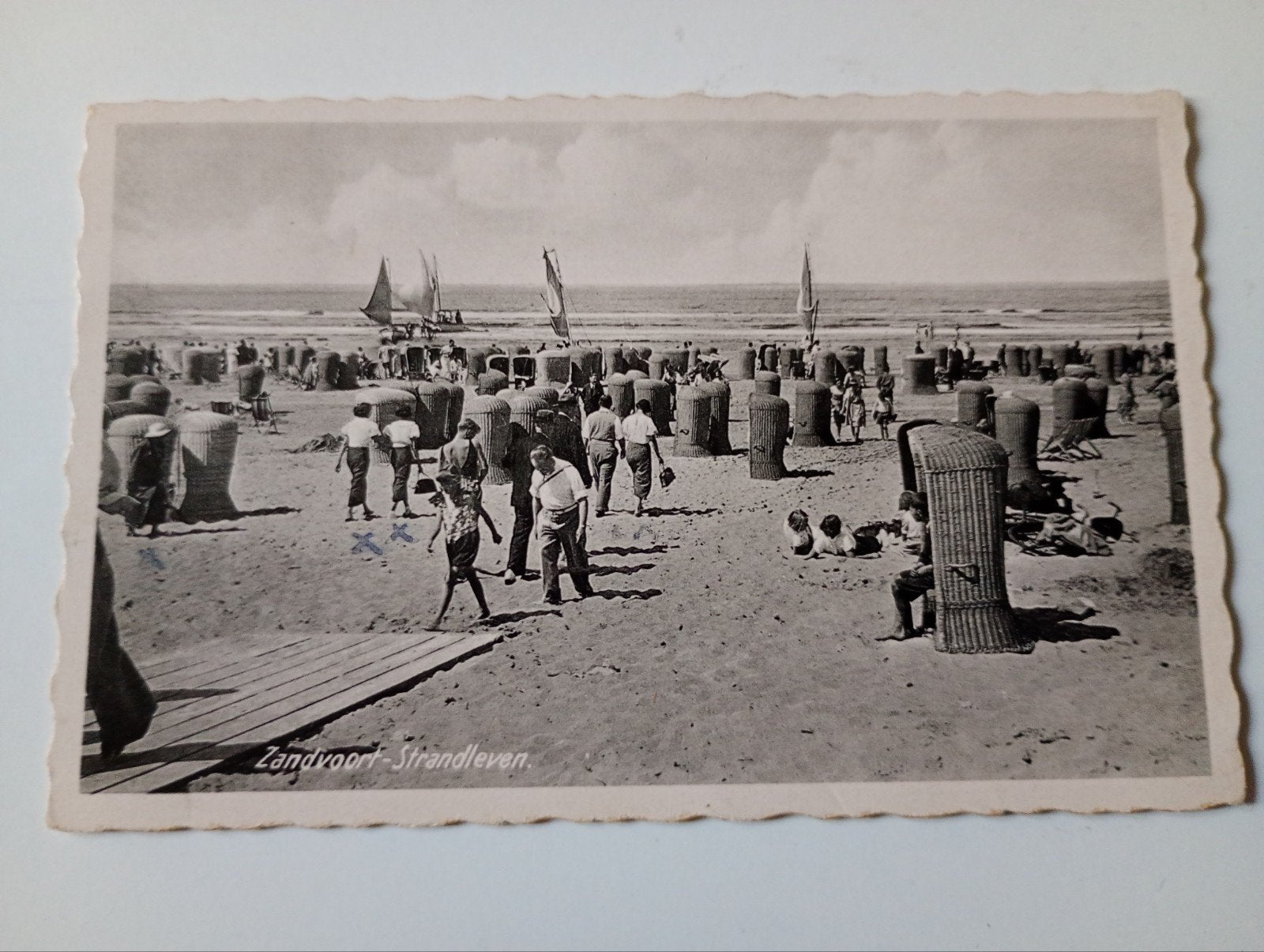 Zandvoort Strand 1946, Ophalen of Verzenden, 1940 tot 1960