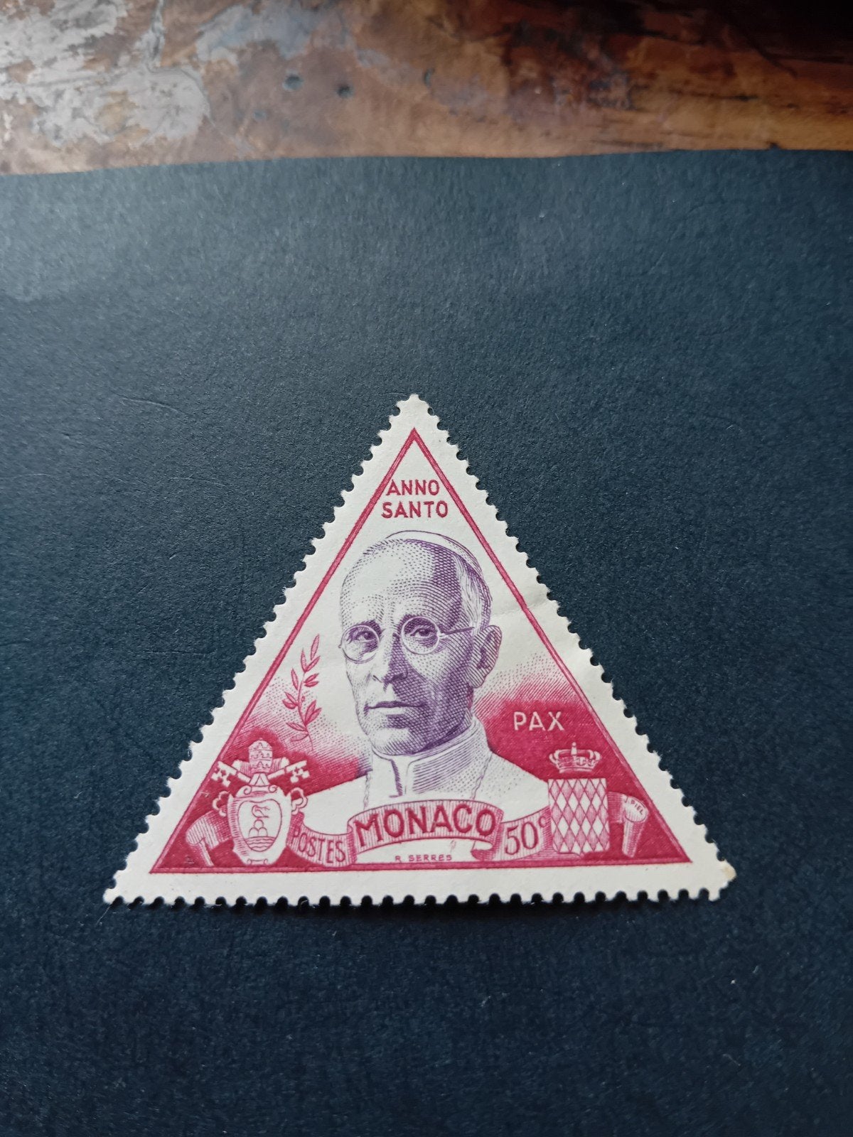Monaco Postzegel Anno Santo Pax 50F, Postzegels en Munten, Postzegels | Europa | België, Ophalen of Verzenden