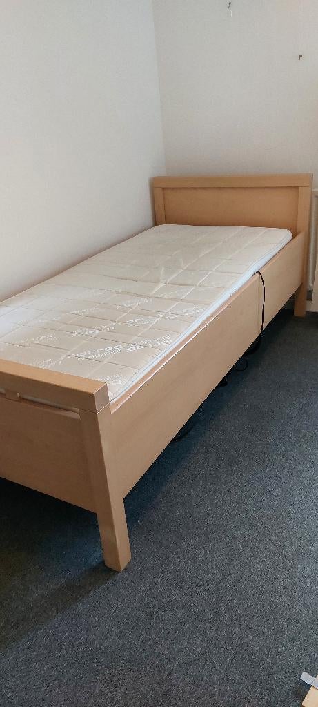 Eenpersoonsbed, Ophalen, 90 cm, Eenpersoons, Beige