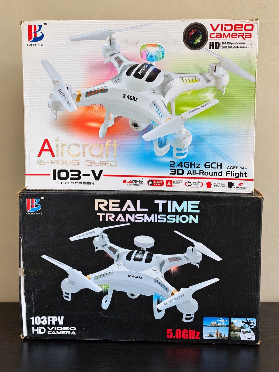 2 Nieuwe Haobo Toys Drones met HD Camera en FPV, Ophalen, Nieuw