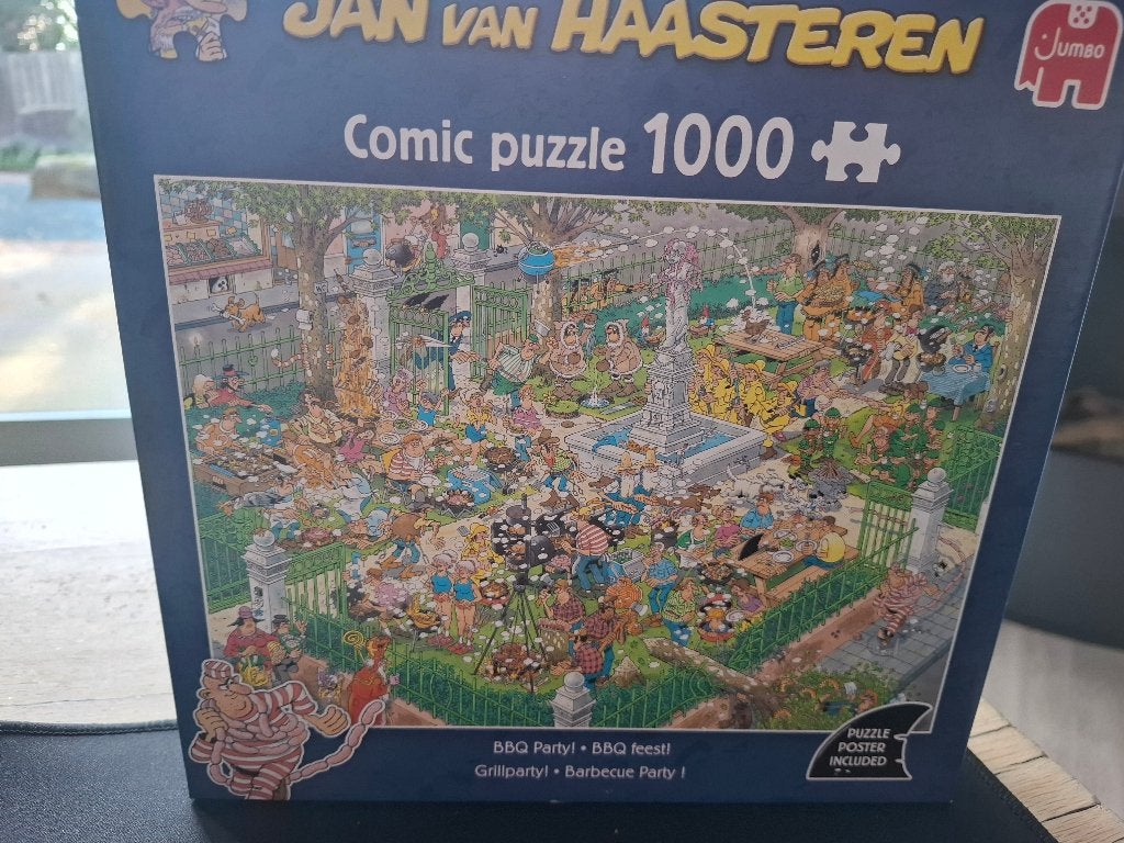 Van Haasteren puzzel bbq party, Ophalen, 500 t/m 1500 stukjes, Zo goed als nieuw, Legpuzzel