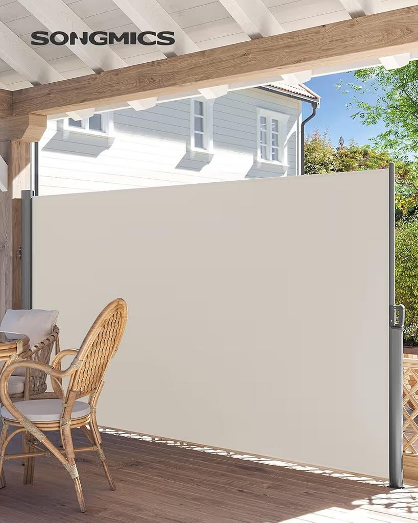 Aluminium zijluifel, inkijkbescherming, zonwering, 200x400cm, Ophalen, Nieuw, 200 cm of meer, 150 tot 200 cm