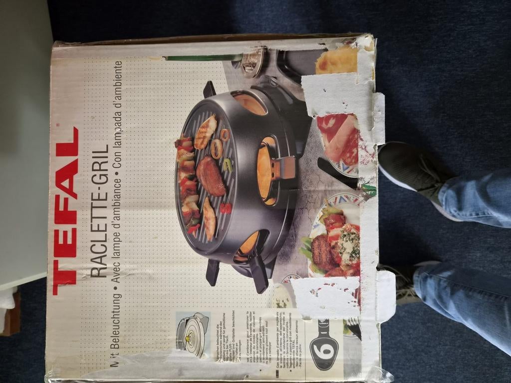 TEFAL Raclette gril, Ophalen