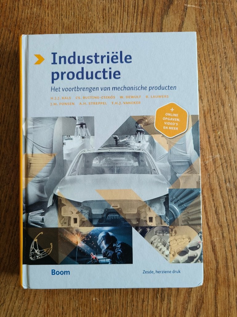 Industriële productie 6e editie, Boom, Ophalen of Verzenden, Zo goed als nieuw, Werktuigbouwkunde