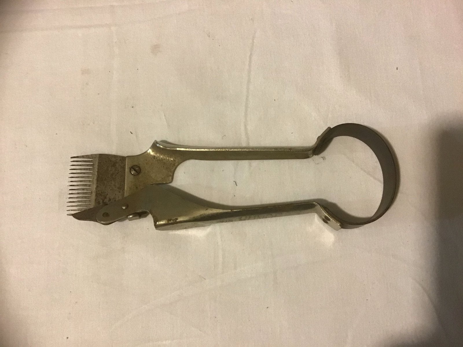Oude handtondeuse om dieren te scheren, Antiek en Kunst, Antiek | Gereedschap en Instrumenten, Ophalen of Verzenden