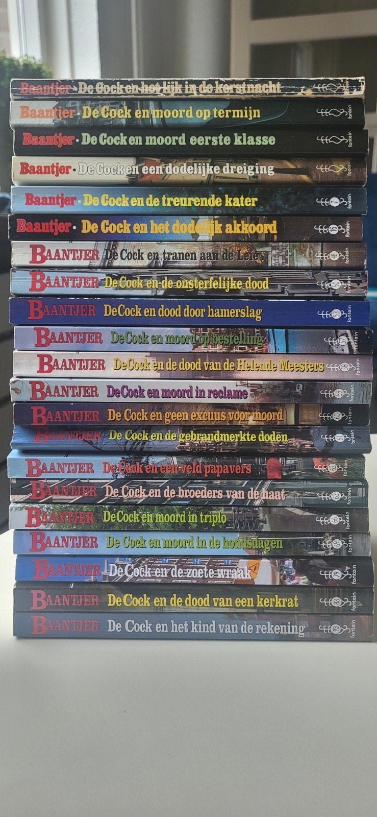 Verzameling Baantjer boeken - De Cock serie, Boeken, Detectives, Ophalen of Verzenden, Gelezen