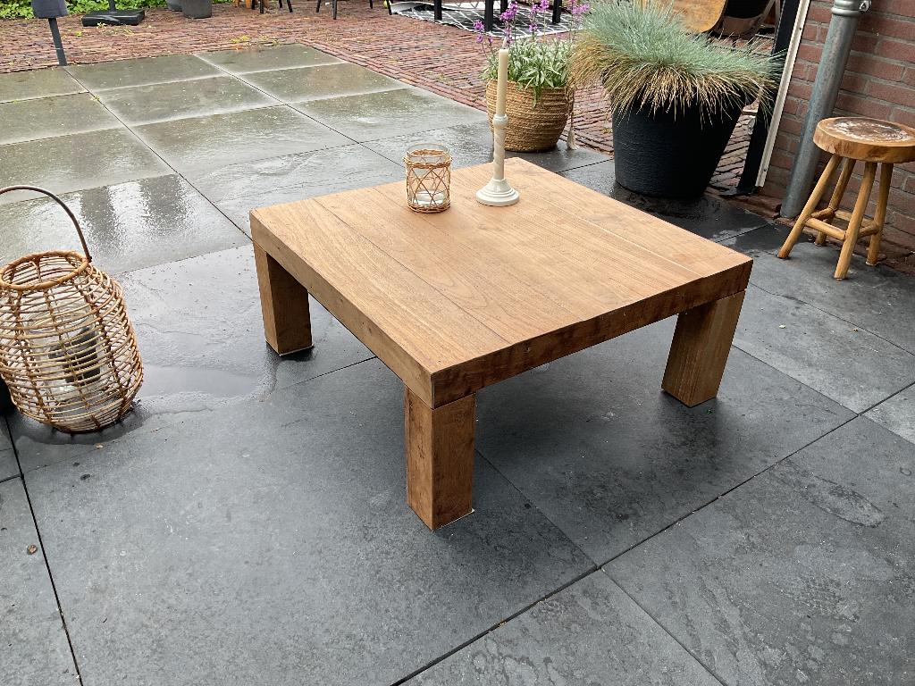 Salontafel, Huis en Inrichting, Tafels | Salontafels, Ophalen, 100 tot 150 cm, Teakhout, 50 tot 100 cm