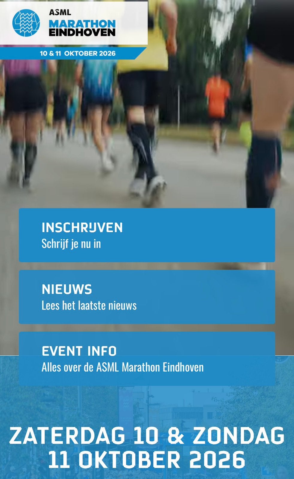 ASML Marathon Eindhoven, Eén persoon, Oktober