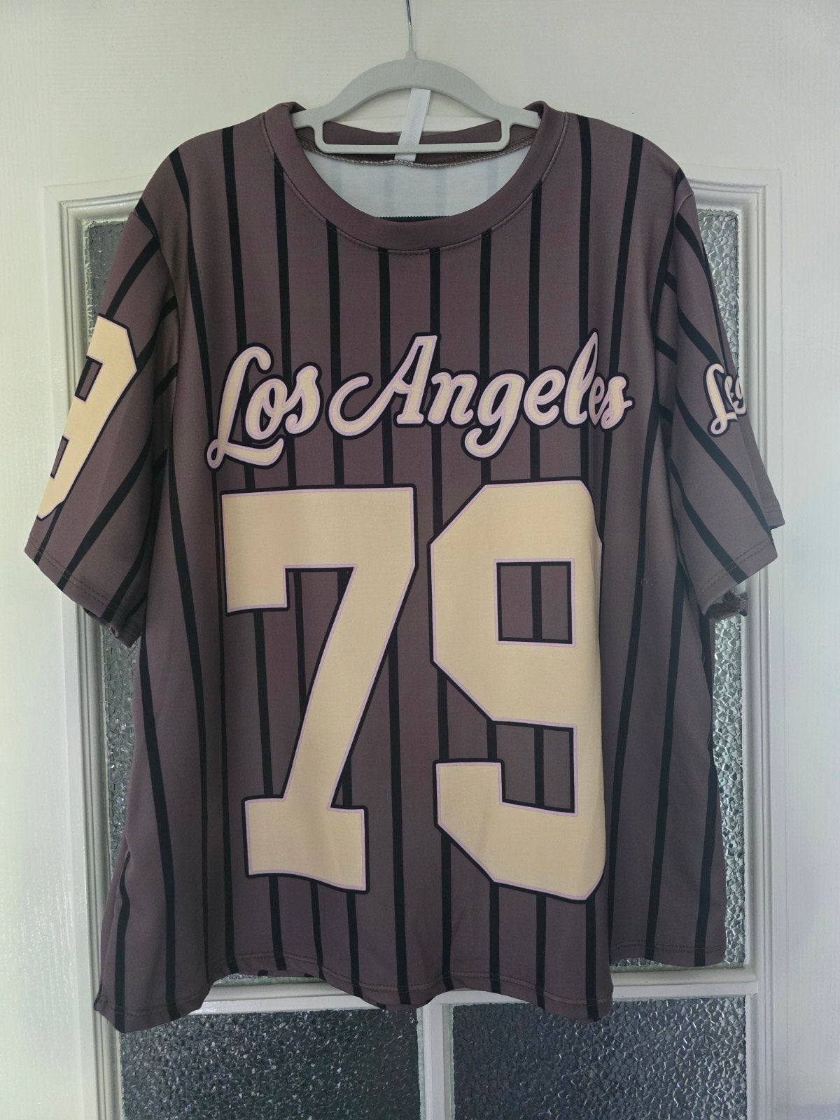 Nieuw baseball shirt bruin 42 44 46, Bruin, Maat 46/48 (XL) of groter, Nieuw, Ophalen of Verzenden