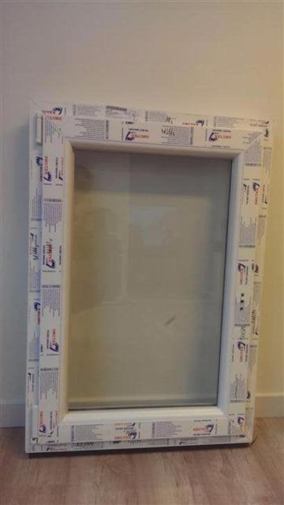 Kunststof draaikiep kozijn 70 x 70, 80, 90, 100 wit RAL 9016