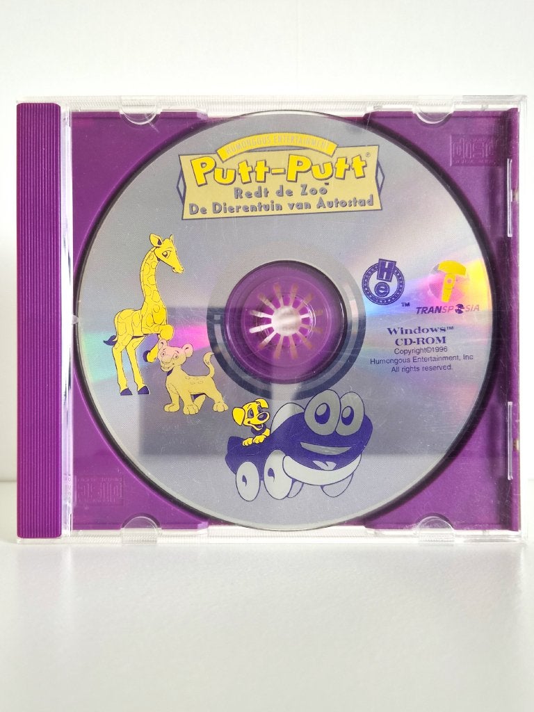 Putt-Putt redt de Zoo - PC cd-rom, Spelcomputers en Games, Avontuur en Actie, 1 speler, Ophalen of Verzenden, Zo goed als nieuw