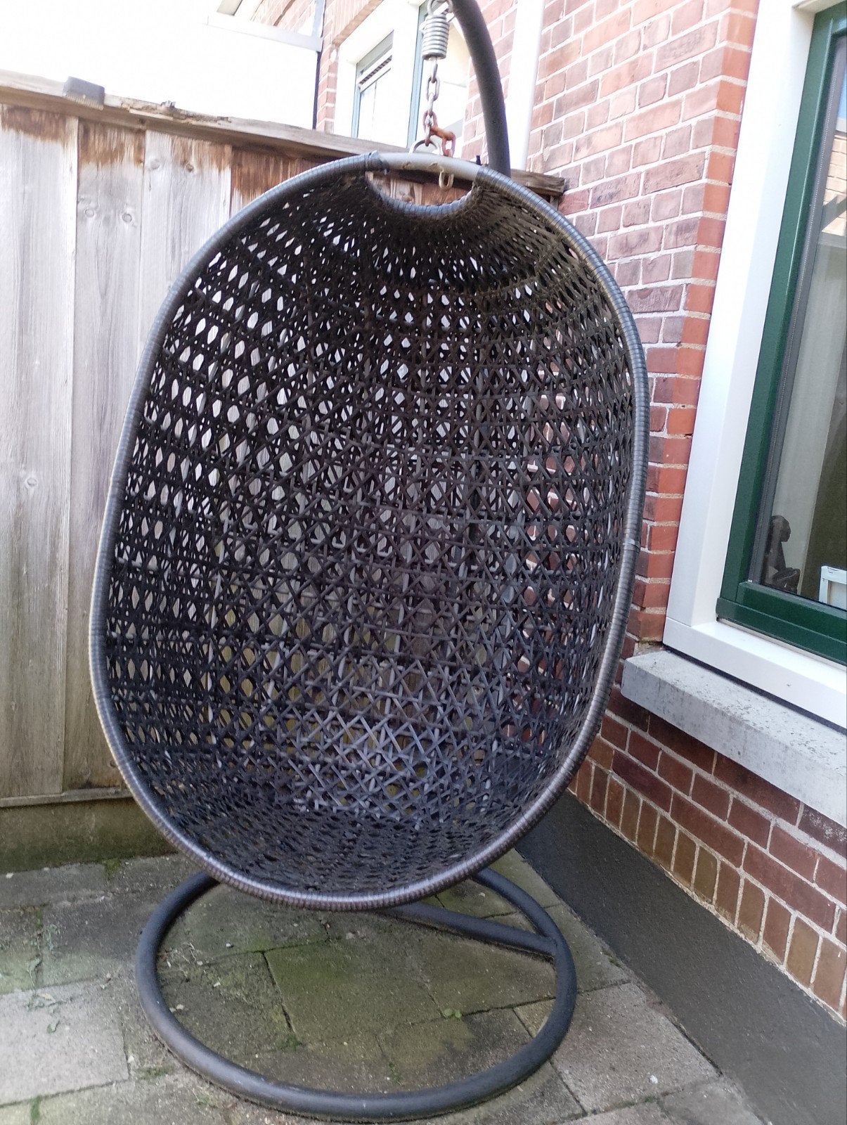 Hangstoel met verstelbare poot en kussens, Ophalen of Verzenden