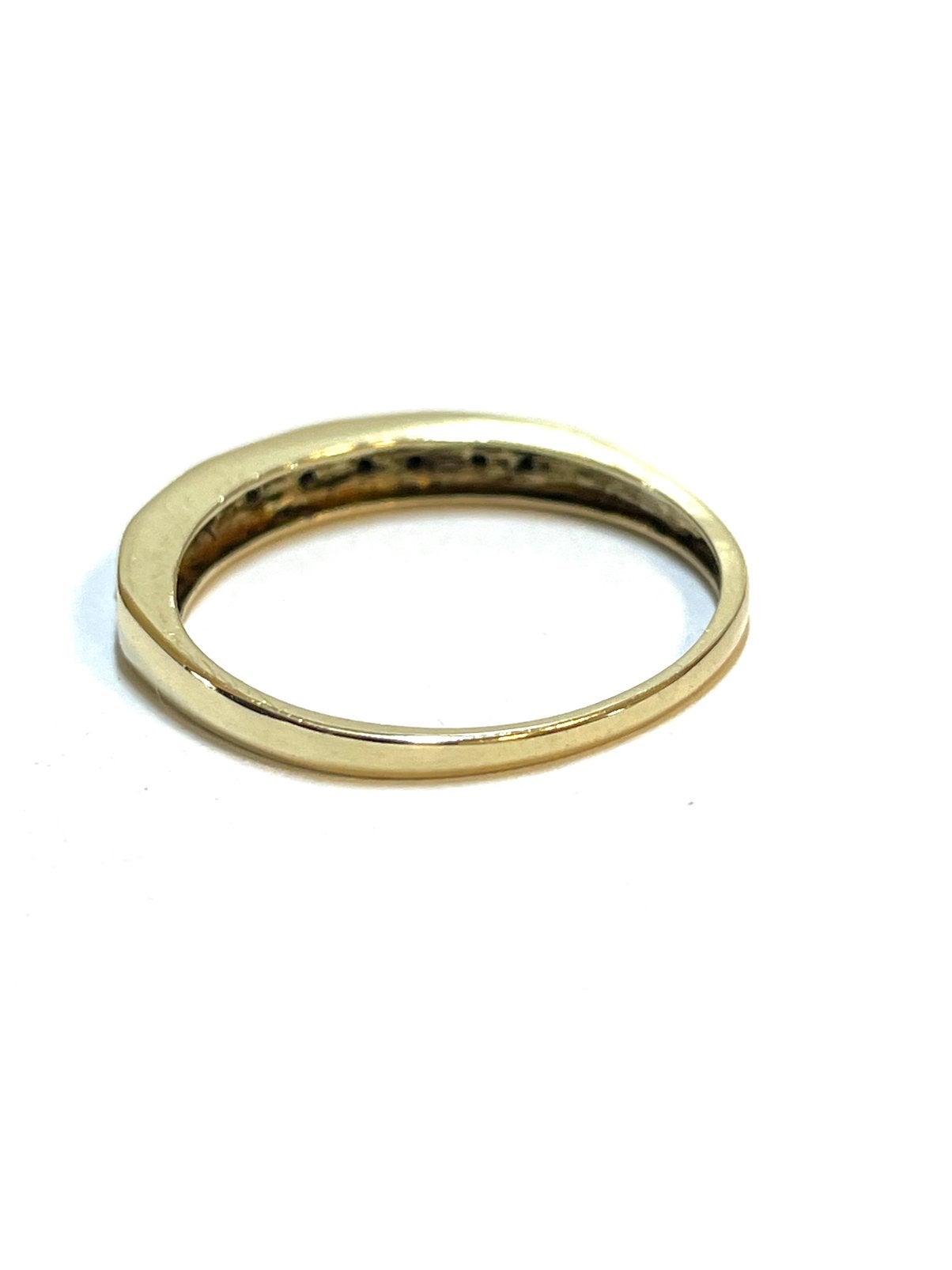 14k gouden ring met diamanten, -, -, Ophalen of Verzenden, Zo goed als nieuw