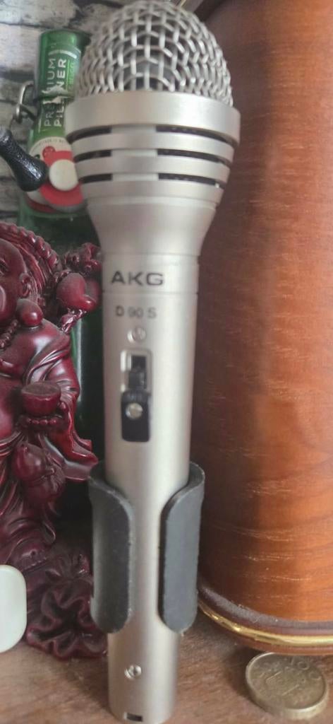 Te koop vintage microfoon akg d90 s, Muziek en Instrumenten, Microfoons, Ophalen, Gebruikt