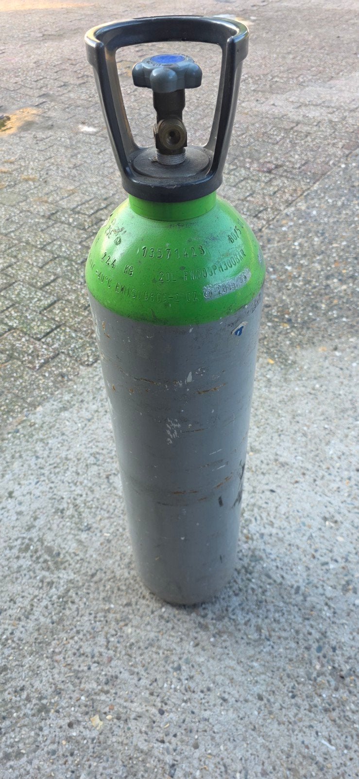 SuperGas Argon/Koolstofdioxide Gasfles 20L, Ophalen