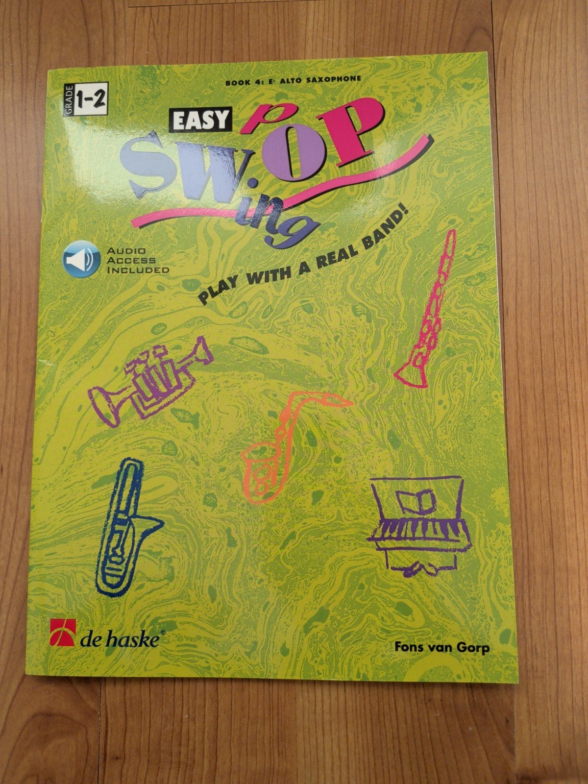 Easy Pop & Swing - Boek 4: Eb Altsaxofoon (met audio), Ophalen of Verzenden, Zo goed als nieuw, Populair, Saxofoon