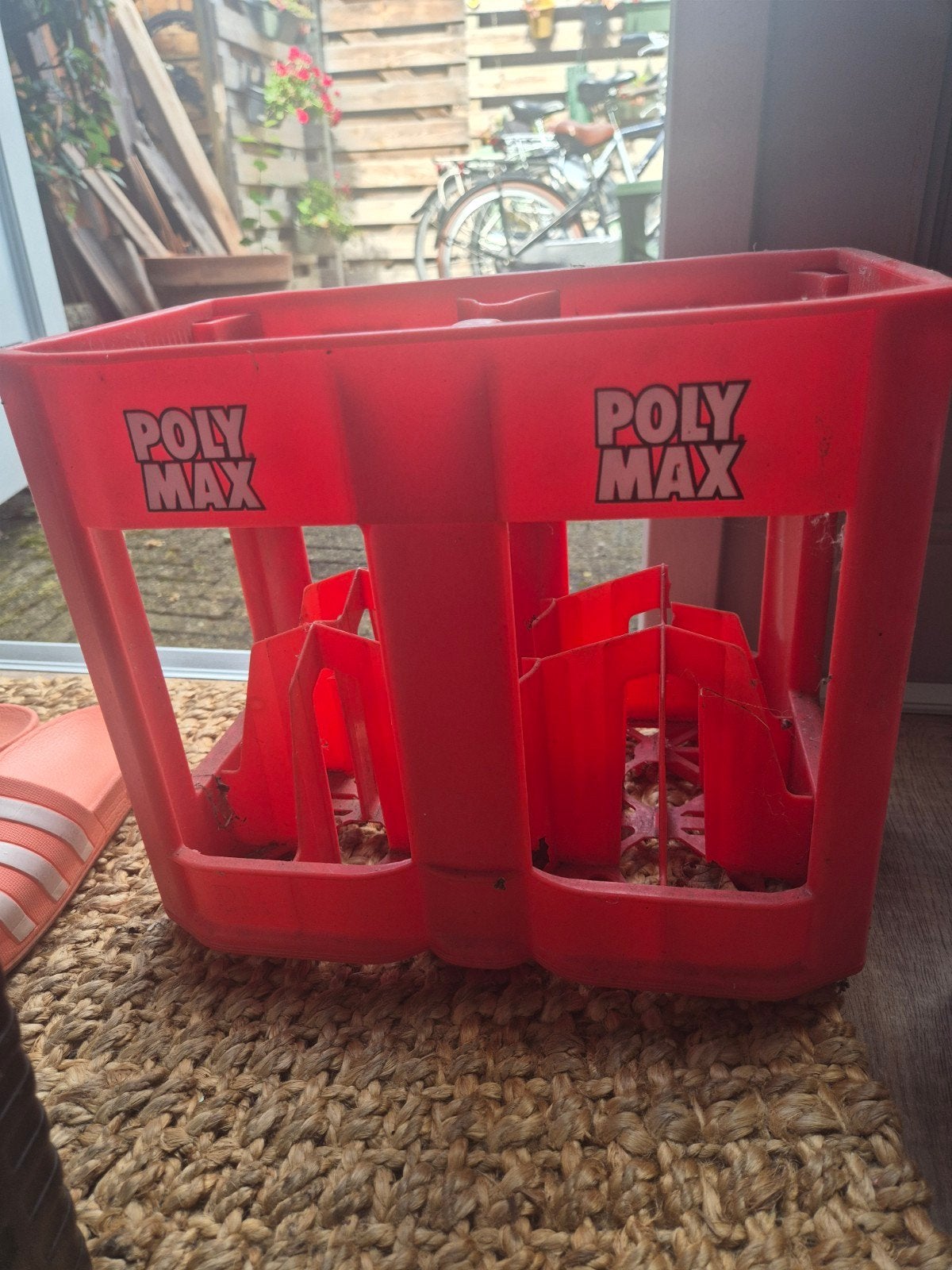 kit krat Rode Poly Max flessenhouder / krat, Gebruikt, Minder dan 50 cm, Ophalen of Verzenden, 5 – 50