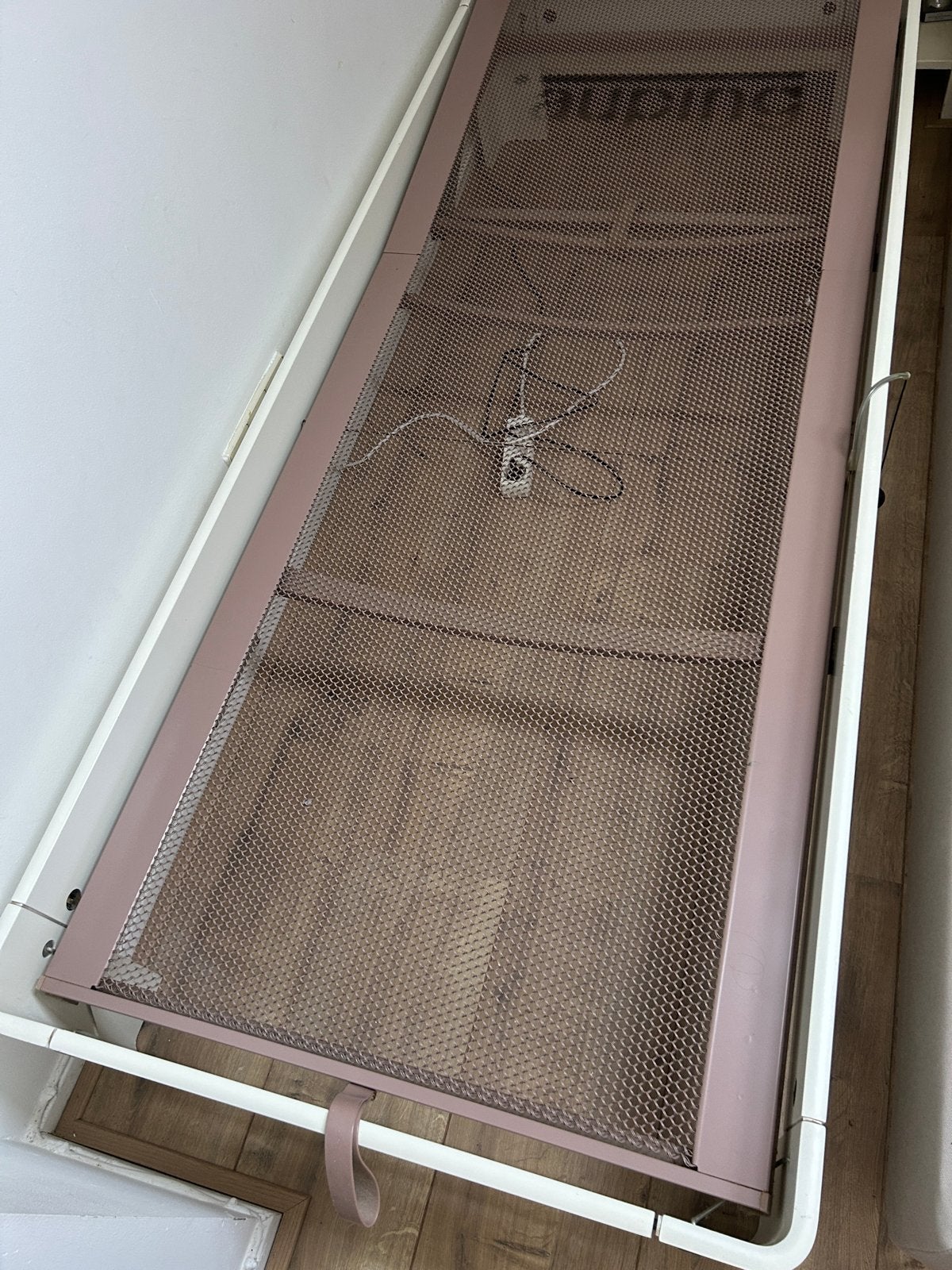 Auping handverstelbare spiraalbodem verstelbaar 90x200, Ophalen, 90 cm, 200 cm, Metaal