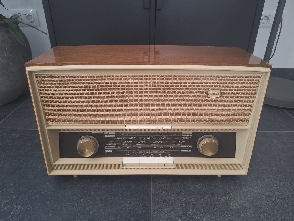 Erres RA635 buizenradio, Ophalen of Verzenden, Gebruikt, Radio