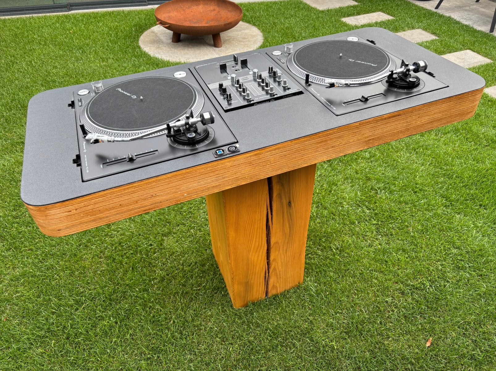 Zeer mooie Vinyl DJ Booth 2x Pioneer PLX-500 1x DJM-250MK2, Ophalen, Zo goed als nieuw, Pioneer