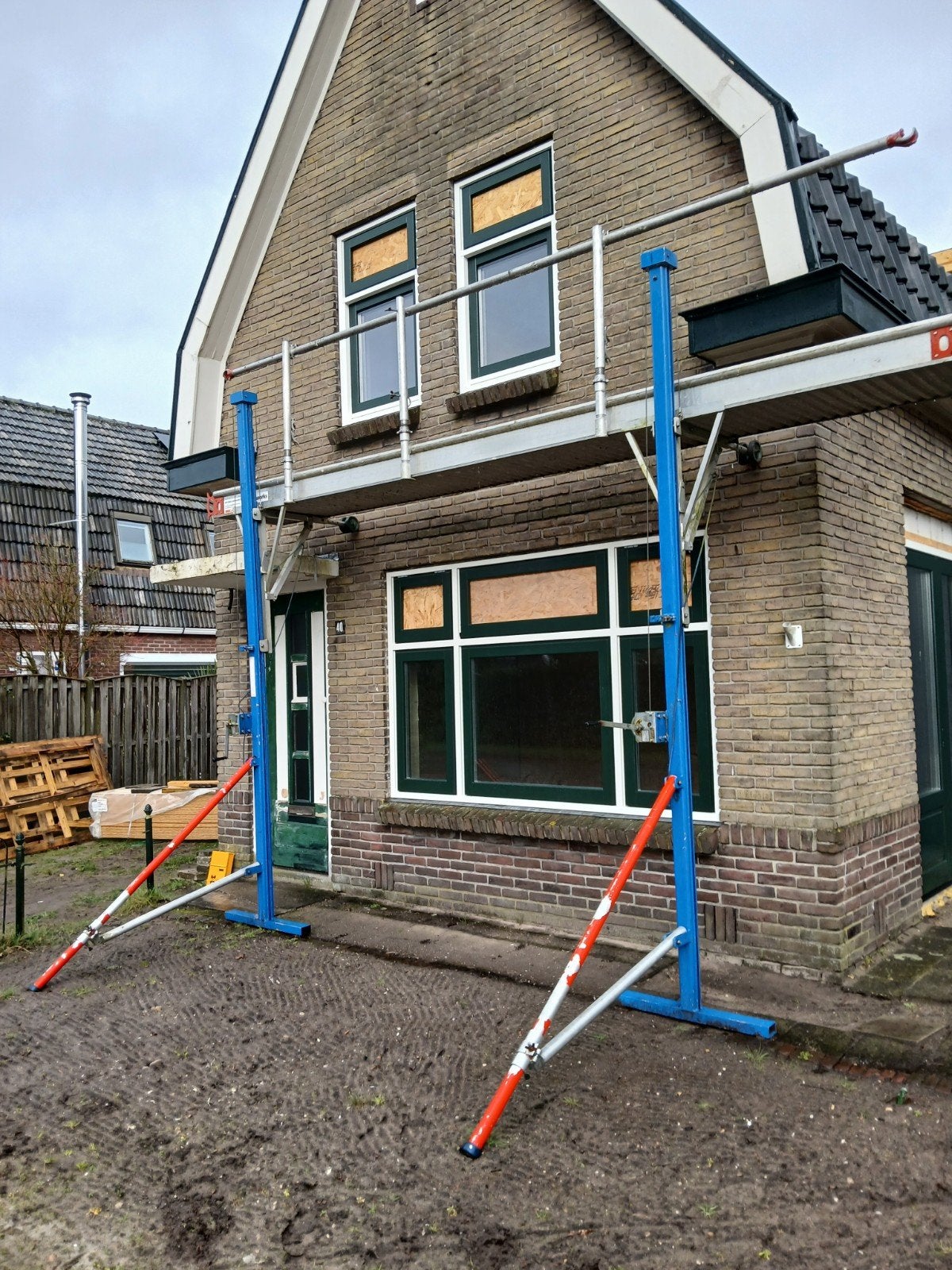Ultrabeam steiger staanders verstelbaar opdraaibaar, Doe-het-zelf en Verbouw, Steigers, Ophalen, Overige typen, 5 meter of hoger