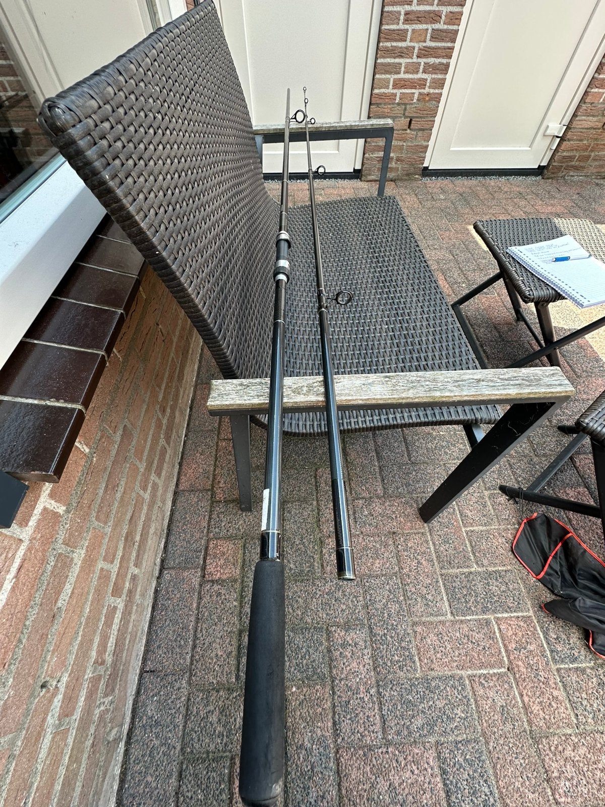 X2 kaper hengel met gebroken top, Ophalen, Gebruikt, Werphengel