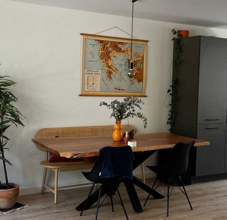 Rotan eetkamerbank Karwei - Zo goed als nieuw, Ophalen, Twee, Overige kleuren, Zo goed als nieuw