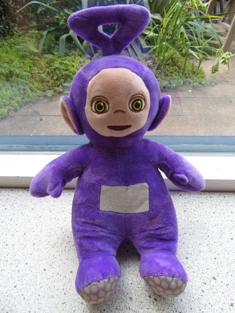 Teletubbie Teletubbies Tinky Winky  uit 2022 Sambro ca 30 cm, Kinderen en Baby's, Speelgoed | Knuffels en Pluche, Paars, Overige typen