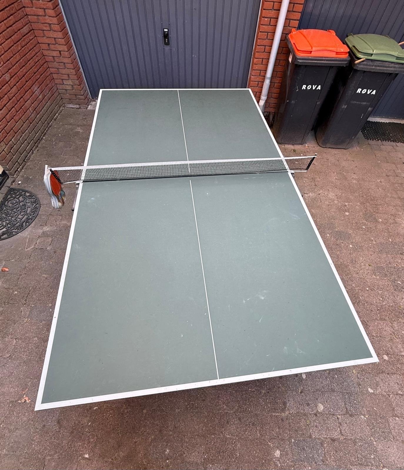 Complete tafeltennistafelvan goede kwaliteit, Ophalen, Gebruikt, Tafel Outdoor, Inklapbaar