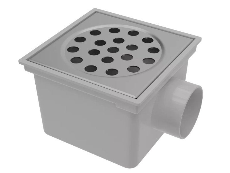 Vloerput waterputje emmerput  waterafvoer RVS deksel putje, Afvoer, Verzenden, 60 tot 80 mm, Nieuw