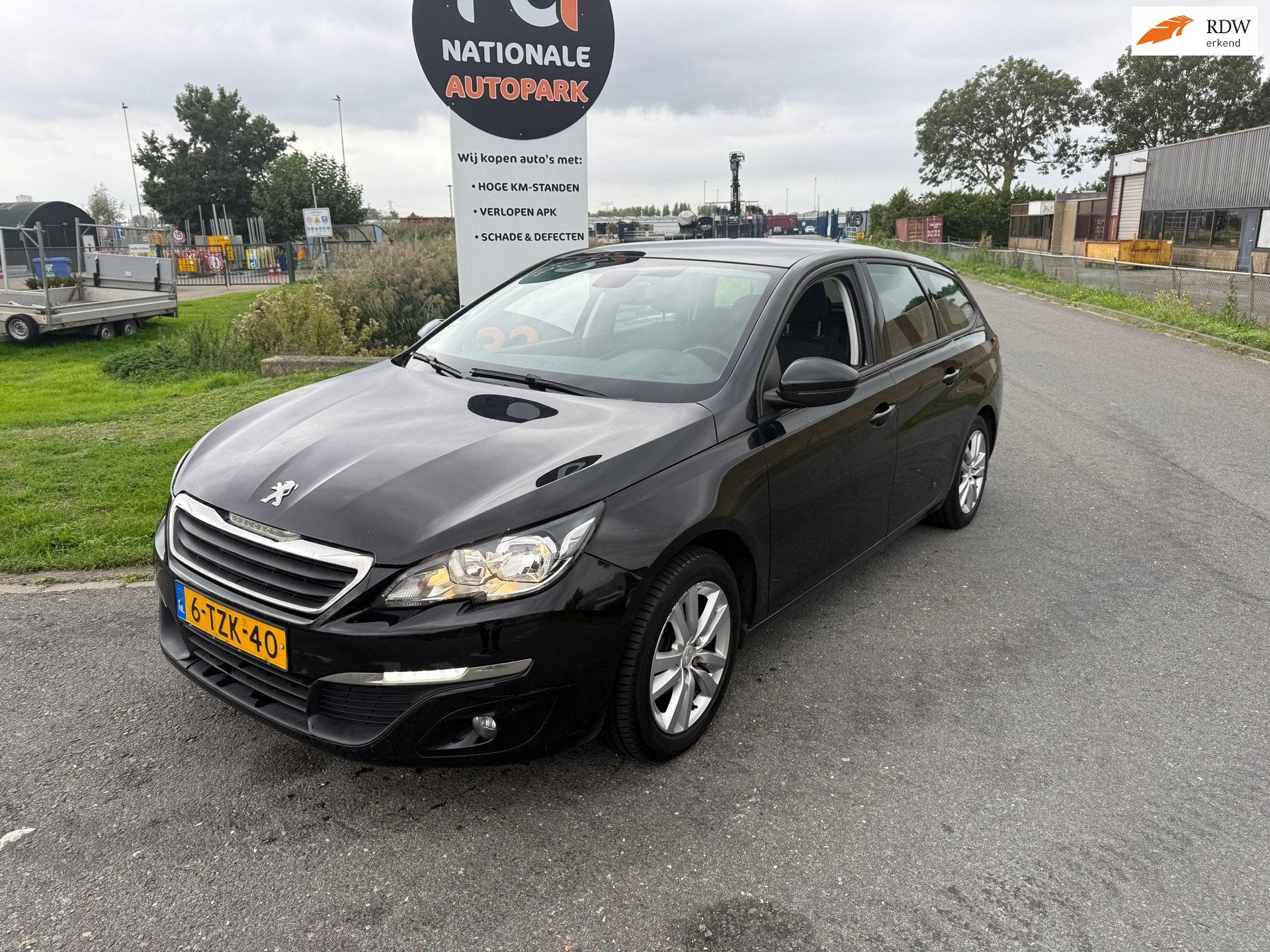 Peugeot 308 SW SW 1.6 BlueHDi Active | 2014 | Diesel | Handg, Auto's, Gebruikt, 4 cilinders, Zwart, Origineel Nederlands