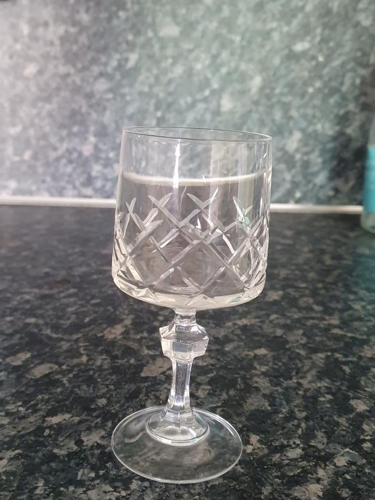 Prachtig kristallen glas servies, Antiek en Kunst, Antiek | Glas en Kristal, Ophalen