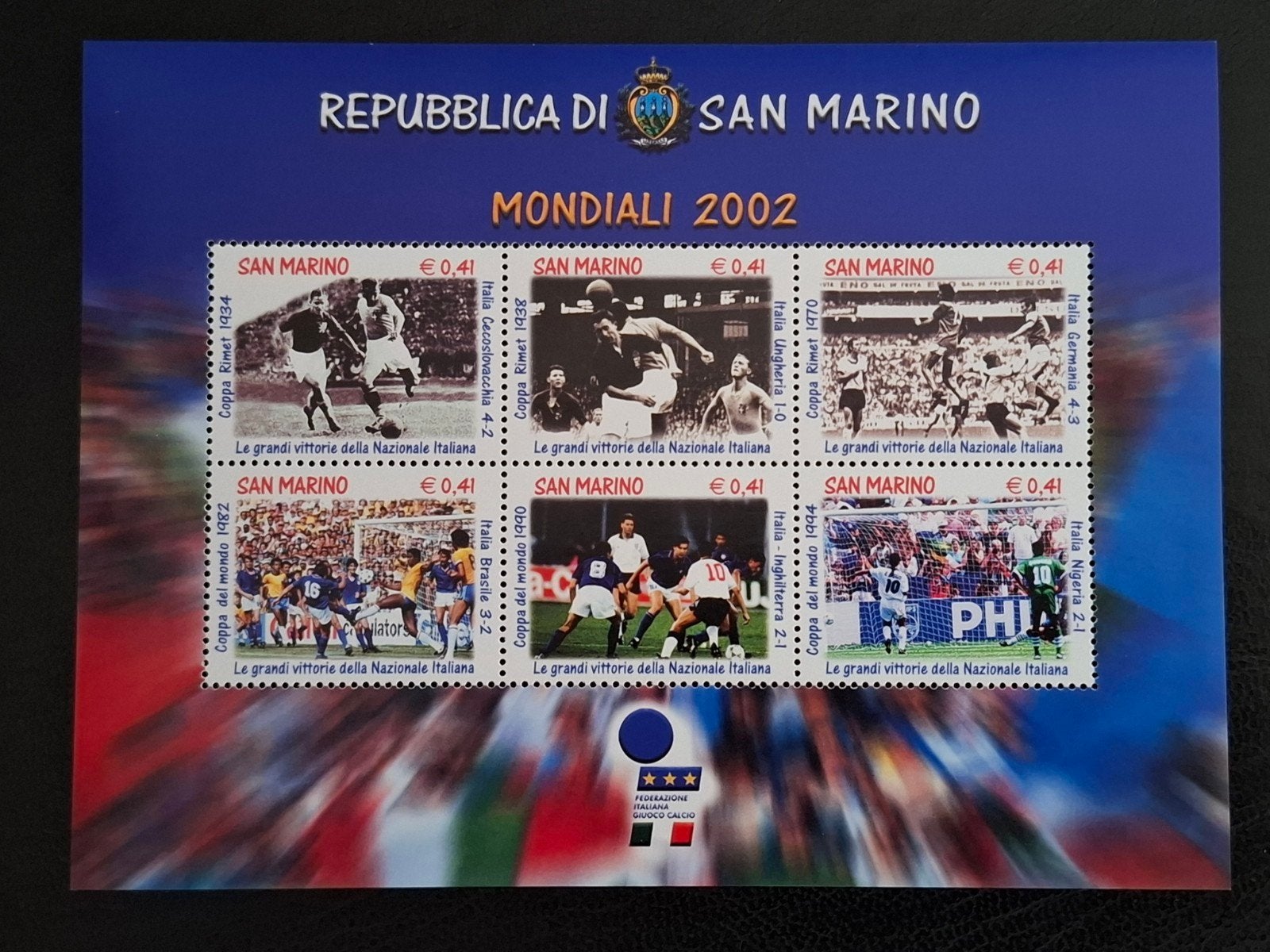 San Marino 2002 WK voetbal Japan en Zuid-Korea, Ophalen of Verzenden, Overige landen, Postfris