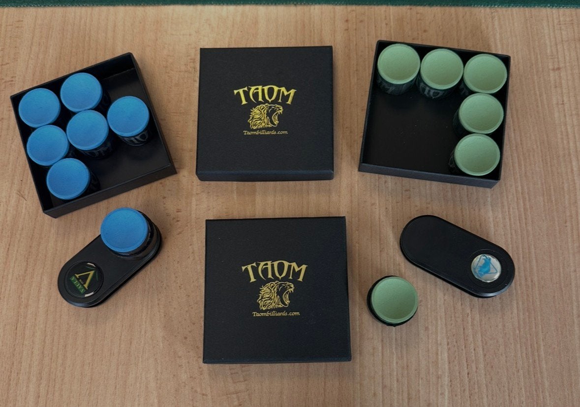 Taom V10 biljart krijt blauw of groen, Ophalen, Nieuw, Overige typen