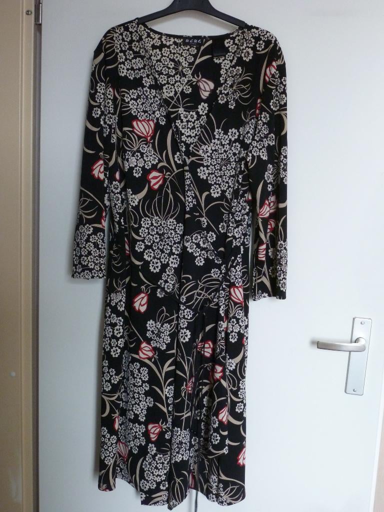 zomer wikkel jurk BCBG PARIS 44 -GRATIS zend, Verzenden, Zwart, Maat 42/44 (L), Nieuw
