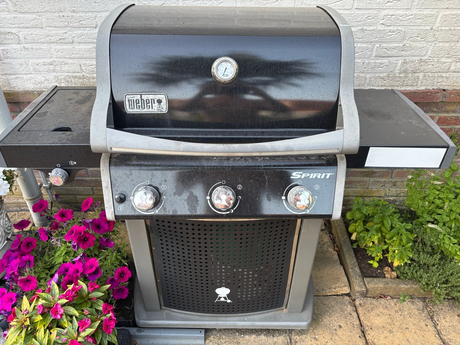Weber Spirit Gasbarbecue met hoes en volle gasfles compleet, Ophalen, Gebruikt