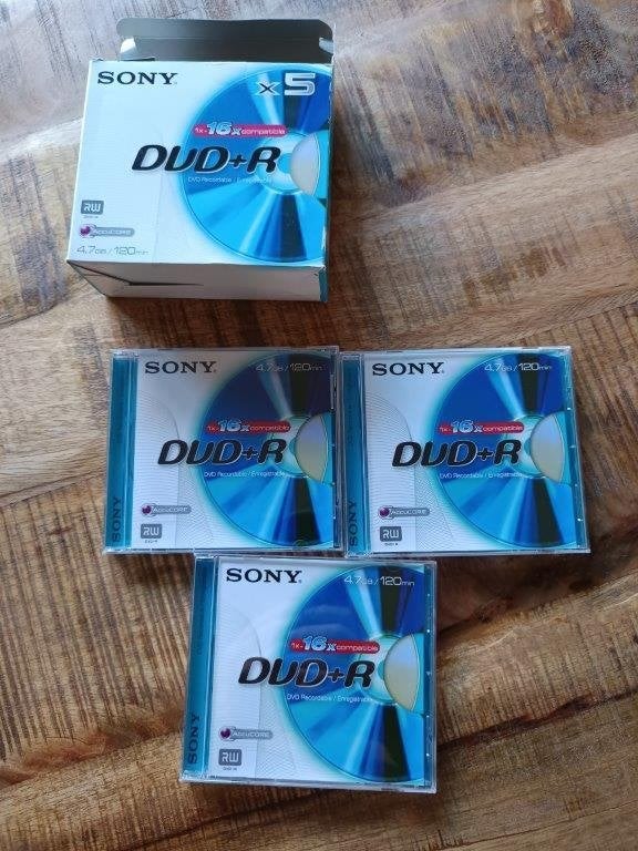 Nieuw in doos!! - 3x DVD-R Sony 4,7 GB - 120 min, Ophalen of Verzenden, Nieuw, Dvd, Sony