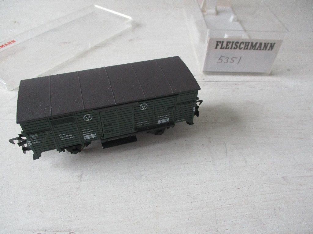 Fleischmann Gereedschaps Wagen voor Kraan no 5351, Gelijkstroom, Fleischmann, Wagon, Ophalen of Verzenden