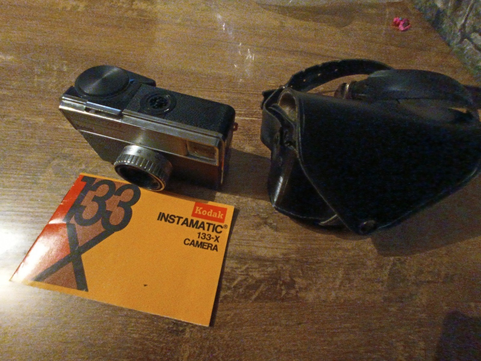 Vintage Kodak Instamatic 133-x camera met hoesje, Ophalen of Verzenden, Gebruikt, Compact, Kodak