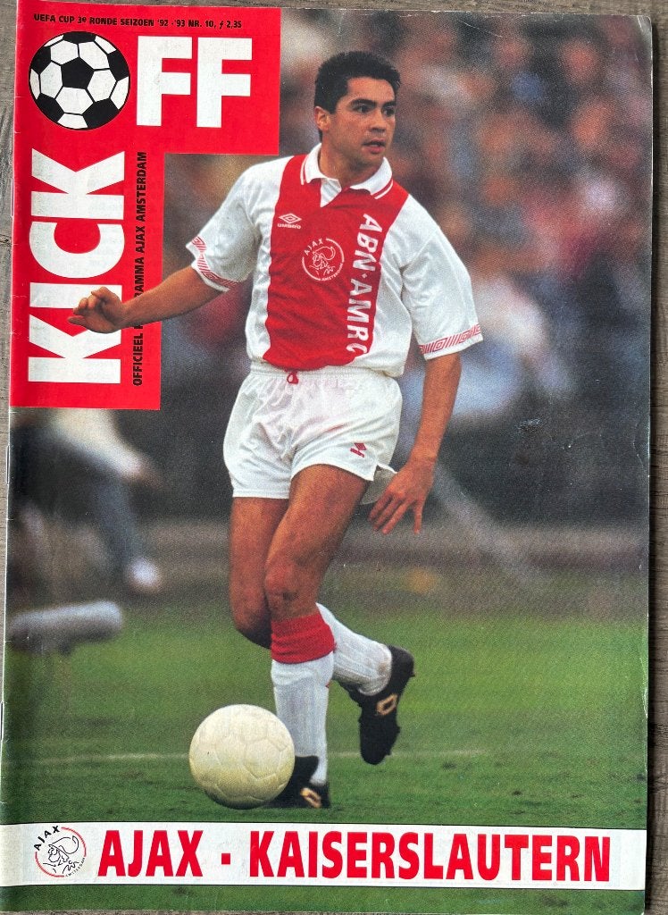 Ajax - Kaiserslautern 1992-1993, Verzenden, Zo goed als nieuw, Ajax, Boek of Tijdschrift