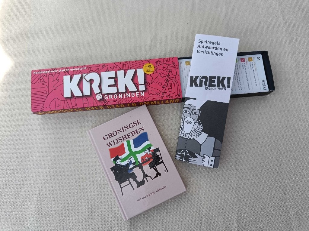 Krek Groningen spel + boekje Groningse wijsheden, Ophalen of Verzenden