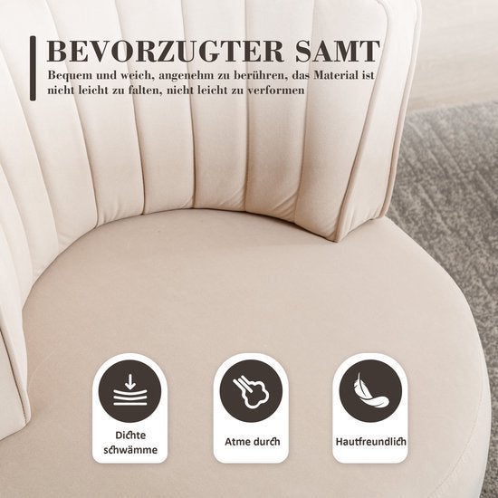 Draaifauteuil – Bureaustoel – Loungefauteuil – Swivel Chair, Corvance B.V., Verzenden, Nieuw, Corvancebol@gmail.com