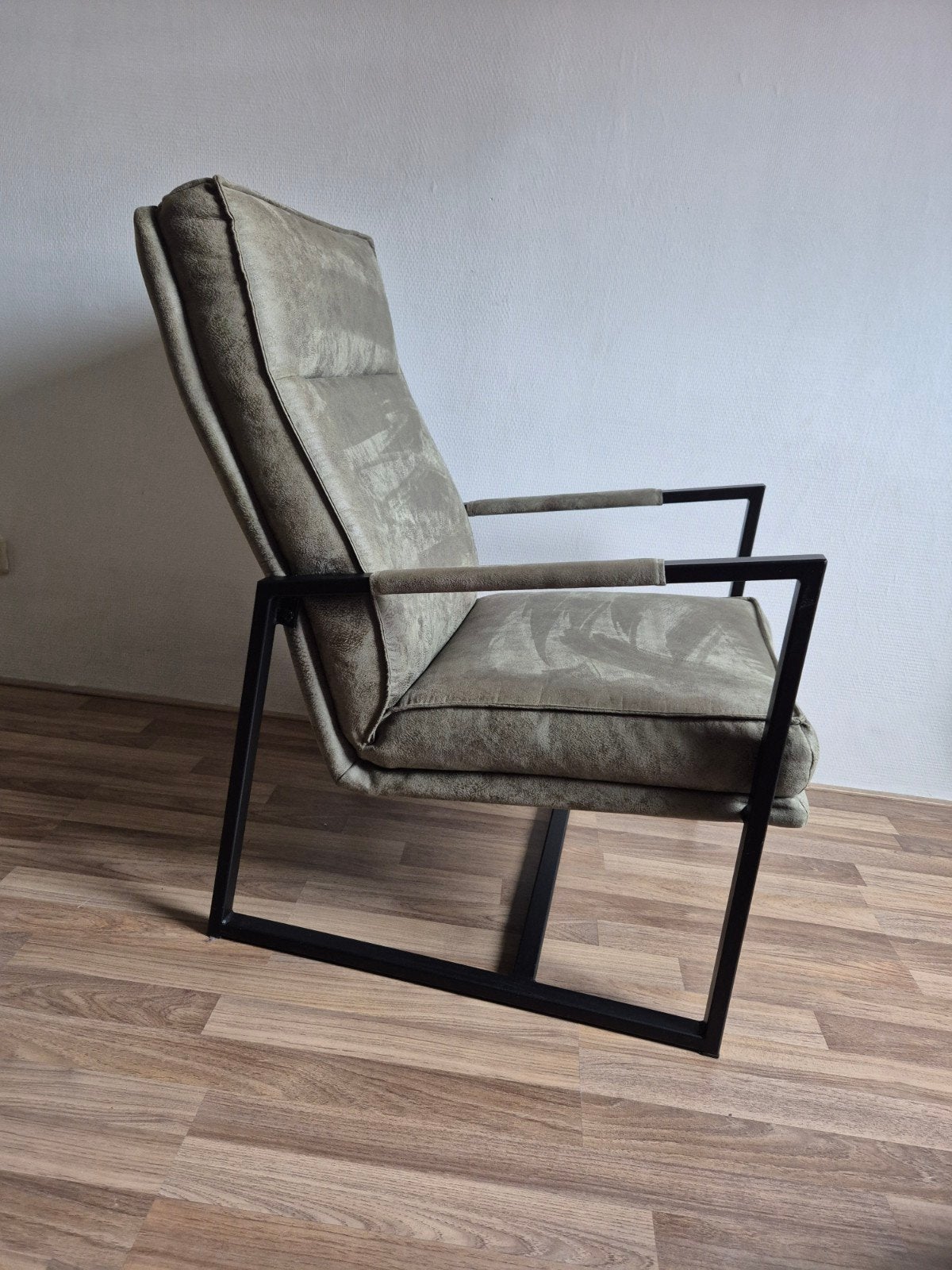 Mosgroene jade groene Fauteuil 320 leer kleur Jackson, Huis en Inrichting, 75 tot 100 cm, Ophalen of Verzenden, Zo goed als nieuw
