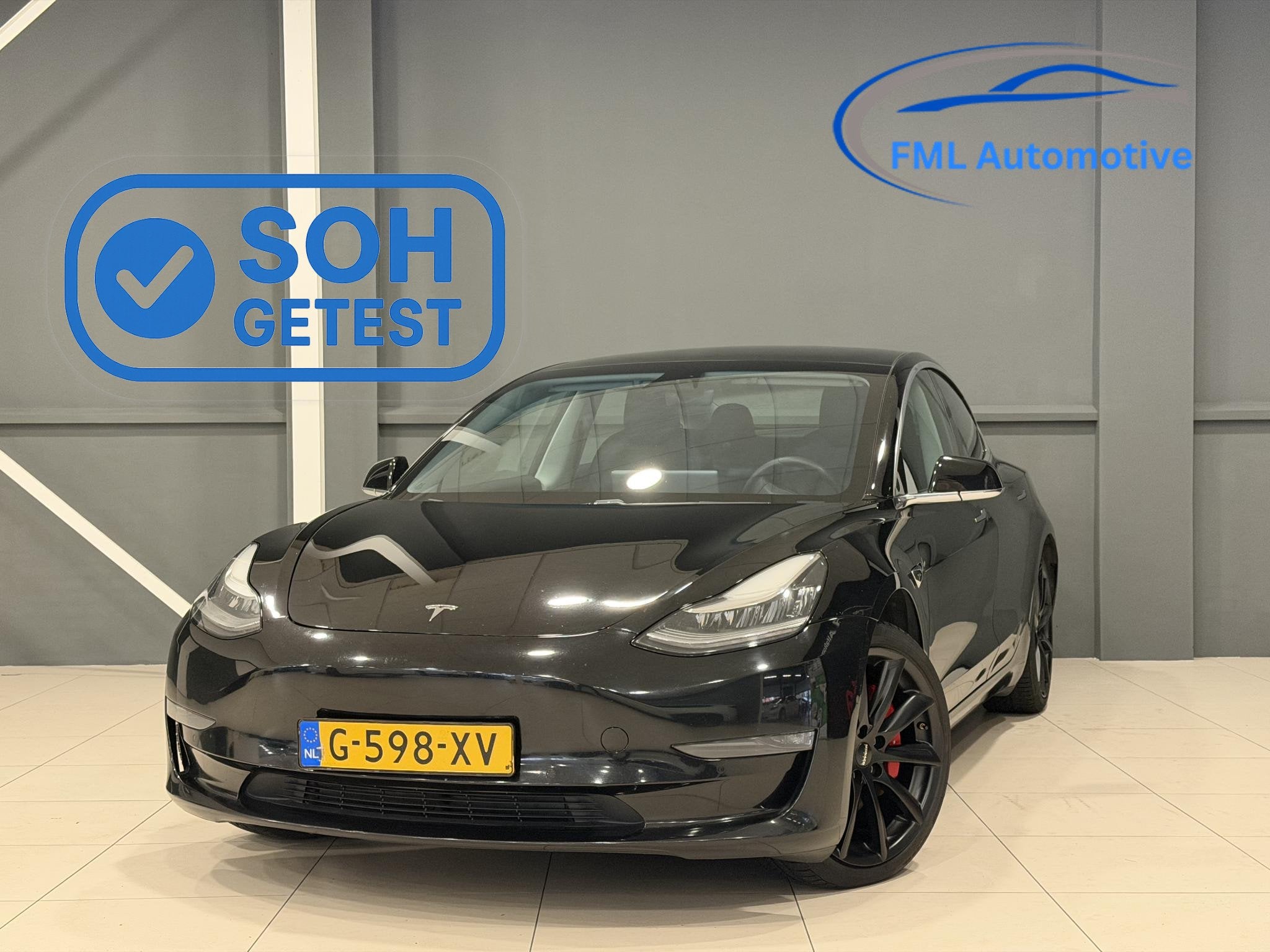 Tesla Model 3 Performance AWD 75 kWh | SOH 83,9% | Performan, Automaat, Stof, 547 km, 462 pk