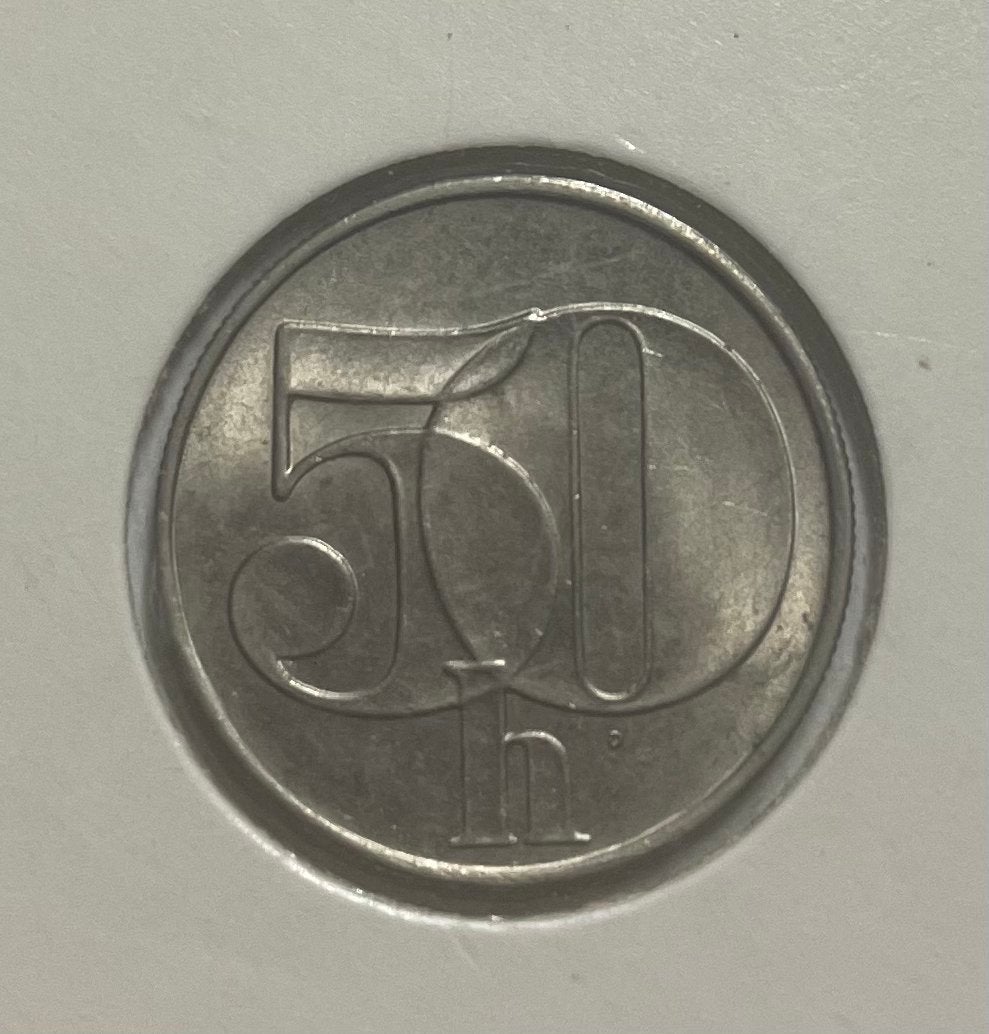 50 heller Tsjecho-Slowakije 1991, Ophalen of Verzenden