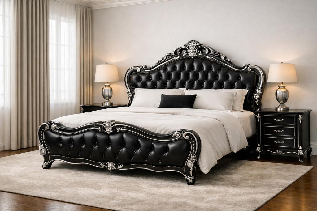 ITALIAANSE ORGINELE BAROK BEDDEN NU VOOR MAAR 1495,-, 90 cm, Ophalen of Verzenden, Hout, Nieuw
