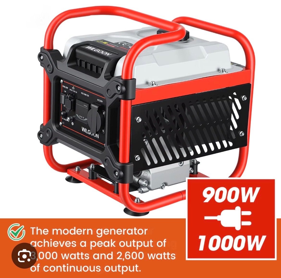 Nieuwe WILGOON WL 1500i Generator - 900W/1000W, Ophalen, Nieuw