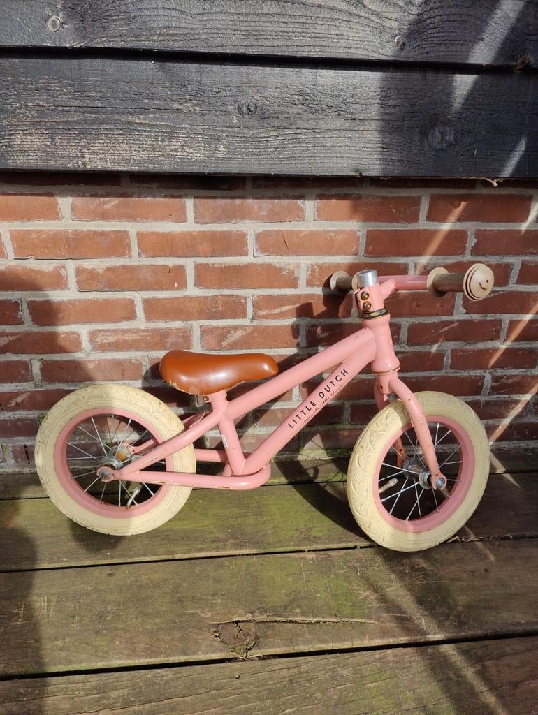 Little Dutch loopfiets roze, Ophalen, Gebruikt, Loopfiets