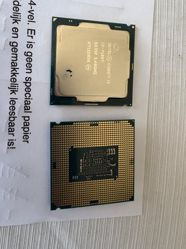I3-7100t cpu processor i3 7100t, Ophalen of Verzenden, Gebruikt, 3 tot 4 Ghz